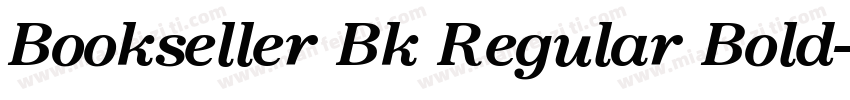 Bookseller Bk Regular Bold字体转换